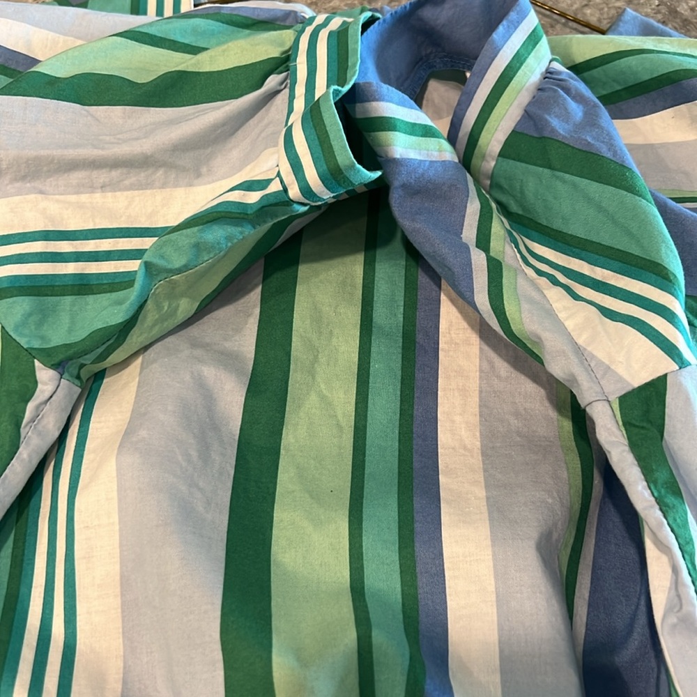 Laura Ashely Vintage 1993 Nautical Seaside Regatta Nantucket Party Dress EUC - Picture 8 of 9